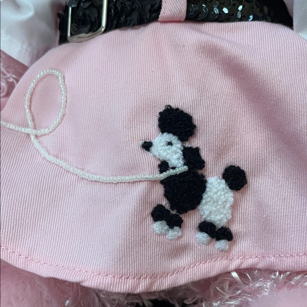 Build-A-Bear Pink Poodle Plush with Curly Fur and Fun Outfit and Accessories - Picture 10 of 13